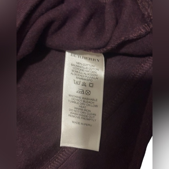 Burberry Brit CASHMERE men sweater size XL wine color - Picture 10 of 15